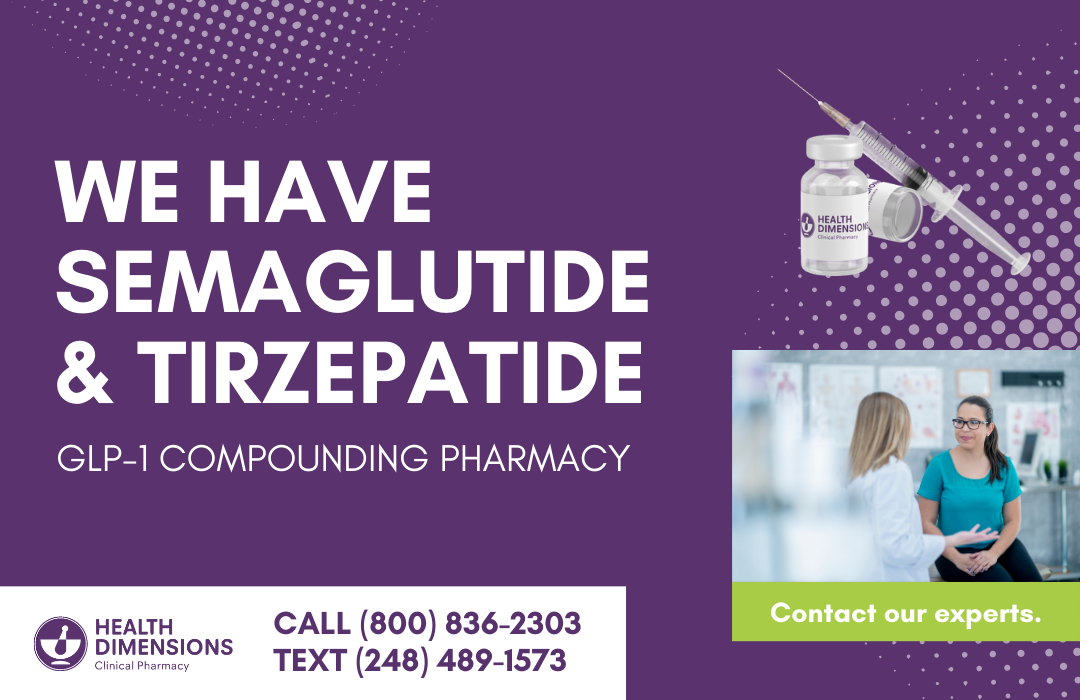 Tirzepatide and Semaglutide Prescription Rx Weight loss injection